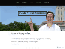 Tablet Screenshot of evanyarbrough.com